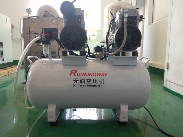 實(shí)驗(yàn)室靜音無(wú)油活塞式空壓機(jī)測(cè)試完成